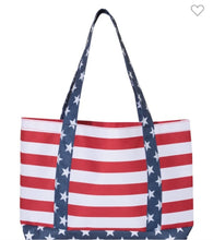 Load image into Gallery viewer, Americana Boat Tote