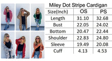 Load image into Gallery viewer, New Miley Dot Striped Cardigan - White