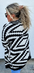 Aztec Cloud Material Cardigan