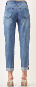 Rise Up Button Fly Jeans