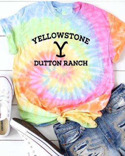 Preorder: Tye Dye Dutton Ranch Graphic Tee