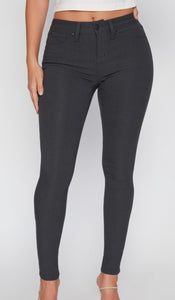 YMI Best-Selling Hyperstretch Skinny -  Jet Set Charcoal