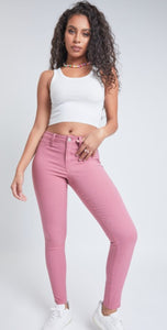 YMI Best-Selling Hyperstretch Skinny - Rose Bloom