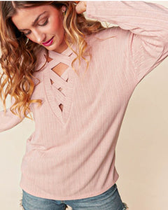 Lindsey Lattice Pullover Knit