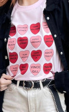 Load image into Gallery viewer, Country Music Conversation Hearts Graphic Tee